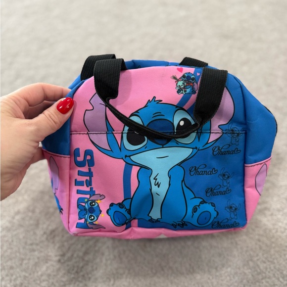 Other - Stitch Pink and Blue Lunchbag